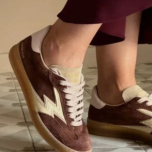 Sneakers In suede Bordeaux Moaconcept