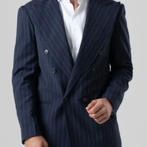 Giacca Jocket Blu Riga Verde Riva