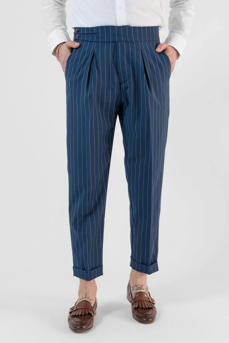 Pantalone Biforcato Gessato Royal Forte dei Marmi
