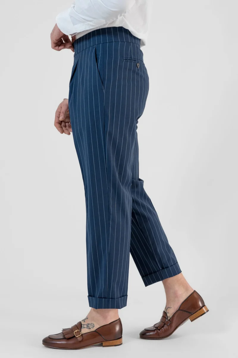 Pantalone Biforcato Gessato Royal Forte dei Marmi - immagine 4