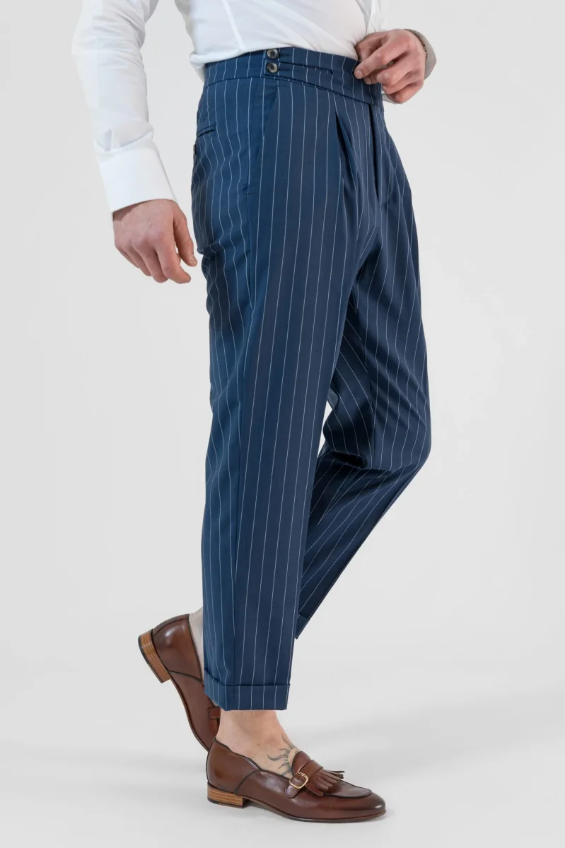 Pantalone Biforcato Gessato Royal Forte dei Marmi - immagine 3