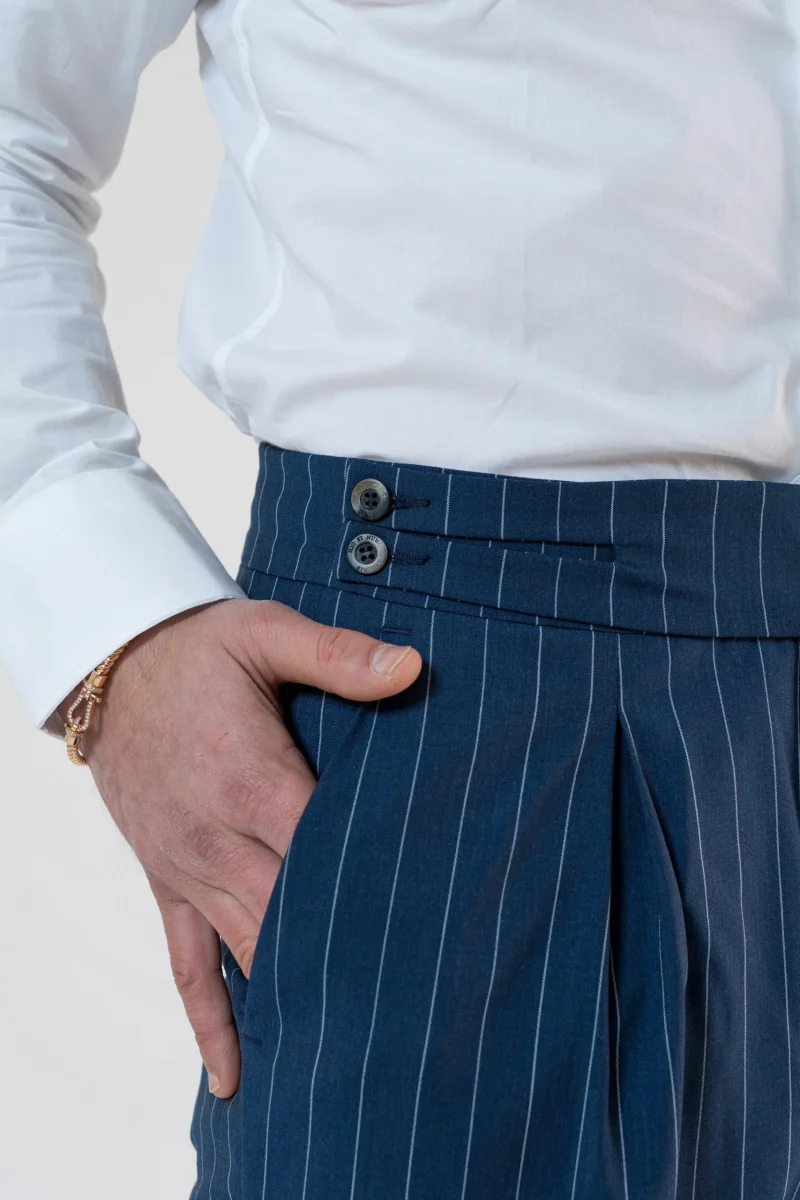 Pantalone Biforcato Gessato Royal Forte dei Marmi - immagine 5