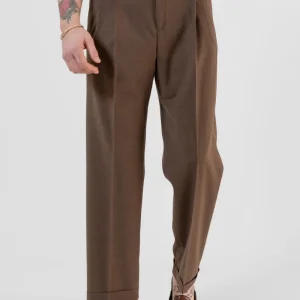 Pantalone Fondo Ampio con Passanti Moro Roma