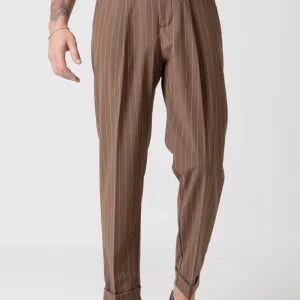 Pantalone con Bustino Tondo Gessato Moro Portofino