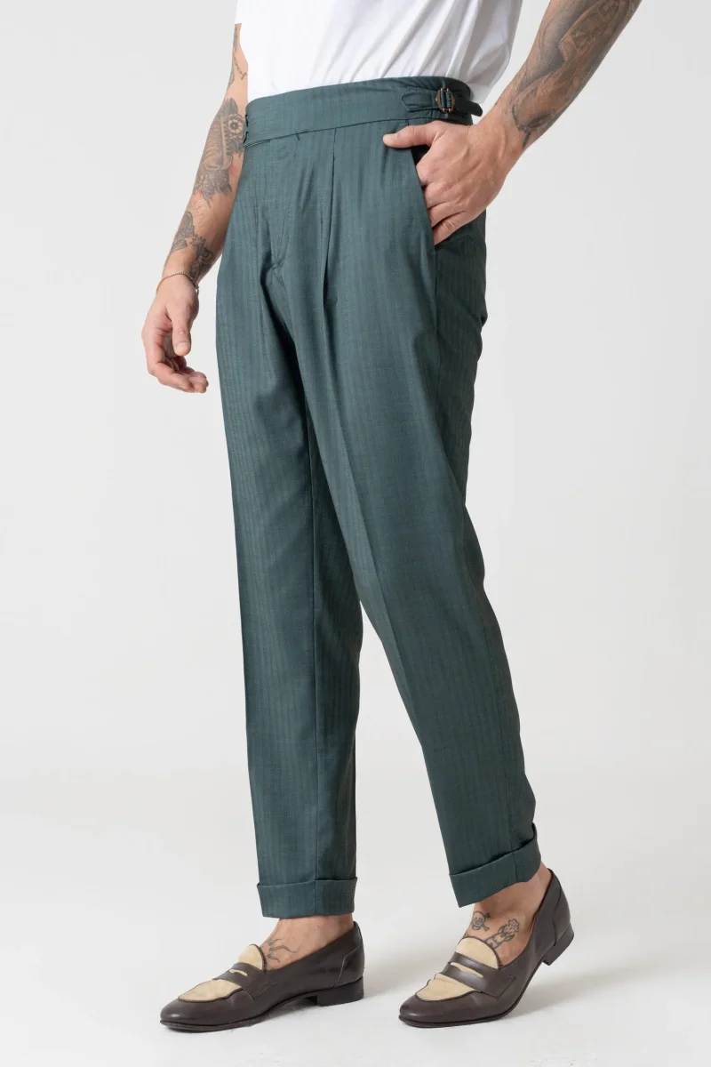 Pantalone con Bustino Tondo Verde Solaro Saint Tropez - immagine 4