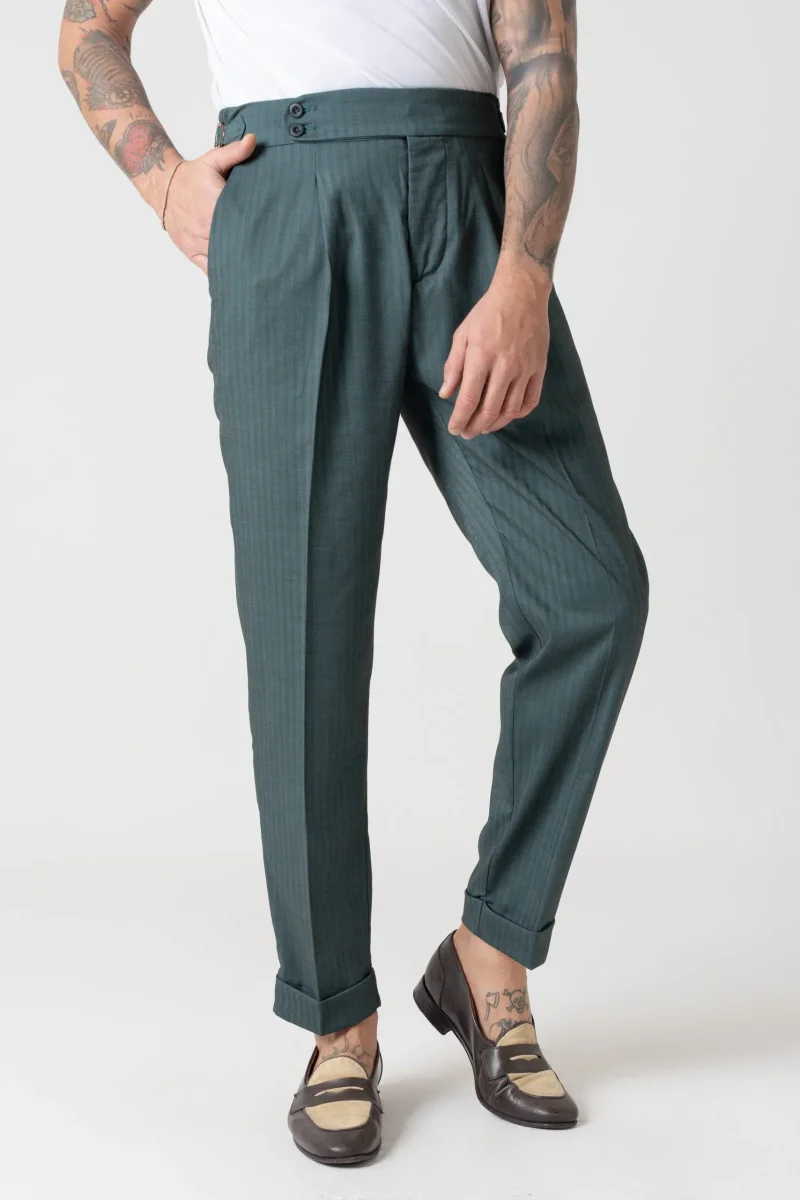 Pantalone con Bustino Tondo Verde Solaro Saint Tropez - immagine 3