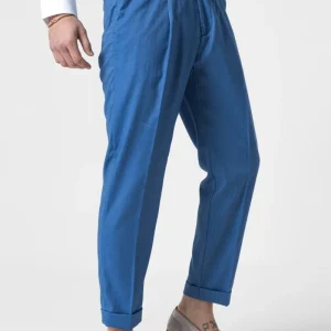 Pantalone Biforcato Solaro Azzurro Porto Cervo