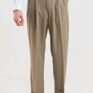 Pantalone Fondo Ampio e Fibbie Laterali Kaki Nairobi