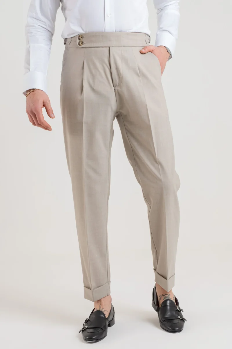 Pantalone con Bustino Tondo Burro