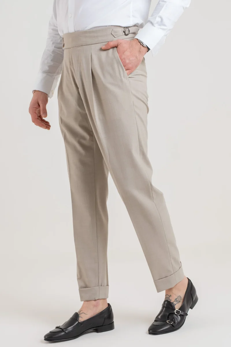 Pantalone con Bustino Tondo Burro - immagine 5