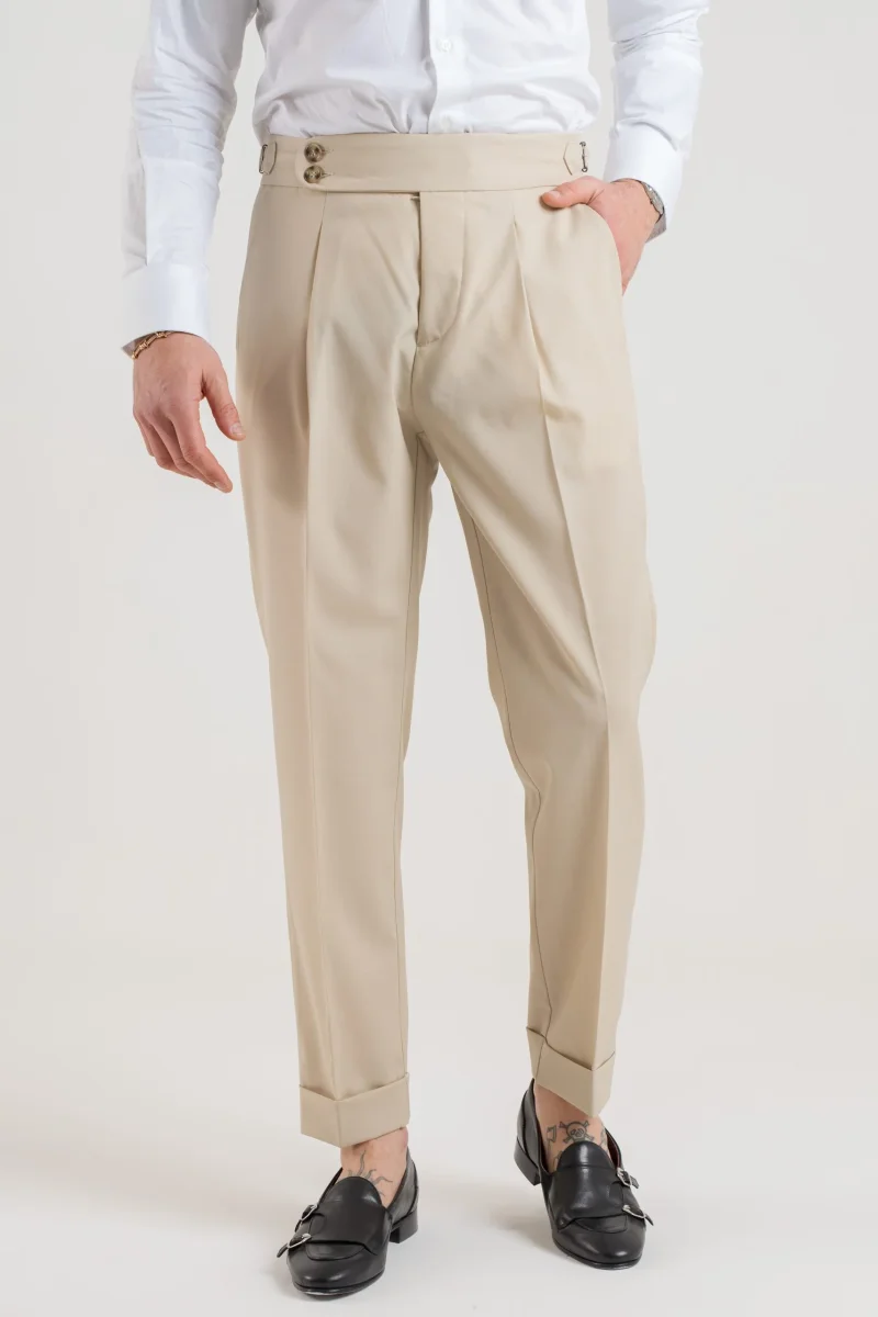 Pantalone con Bustino Tondo Vaniglia Havana