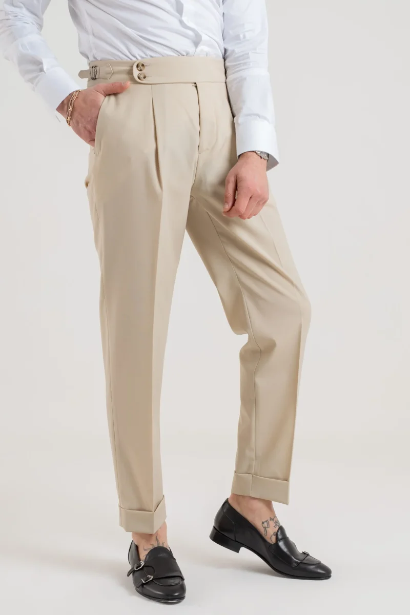 Pantalone con Bustino Tondo Vaniglia Havana - immagine 3