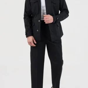 Field Jacket in Cotone Nero
