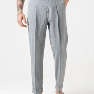 Pantalone con Bustino Tondo Gessato Grigio Milano Marittima