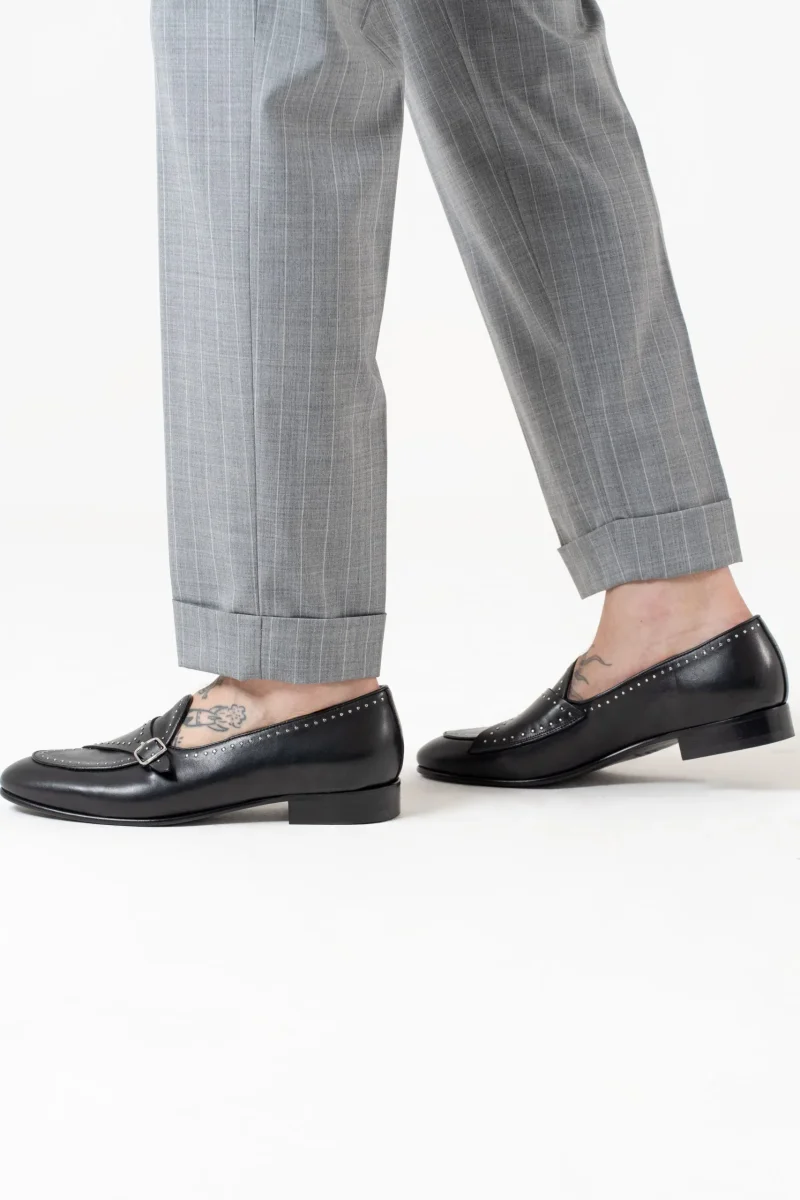 Pantalone con Bustino Tondo Gessato Grigio Milano Marittima - immagine 5