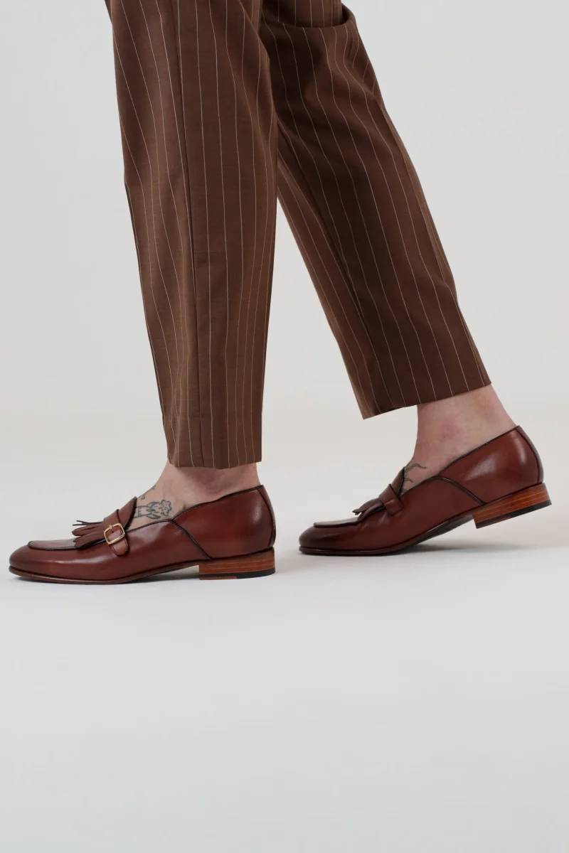 Pantalone Cinta Lunga Gessato Moro Portofino - immagine 6