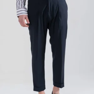 Pantalone Biforcato Blu Napoli