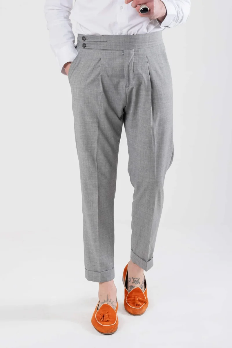 Pantalone Biforcato Grigio Wall Street - immagine 2