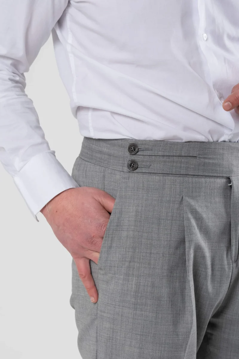 Pantalone Biforcato Grigio Wall Street - immagine 4