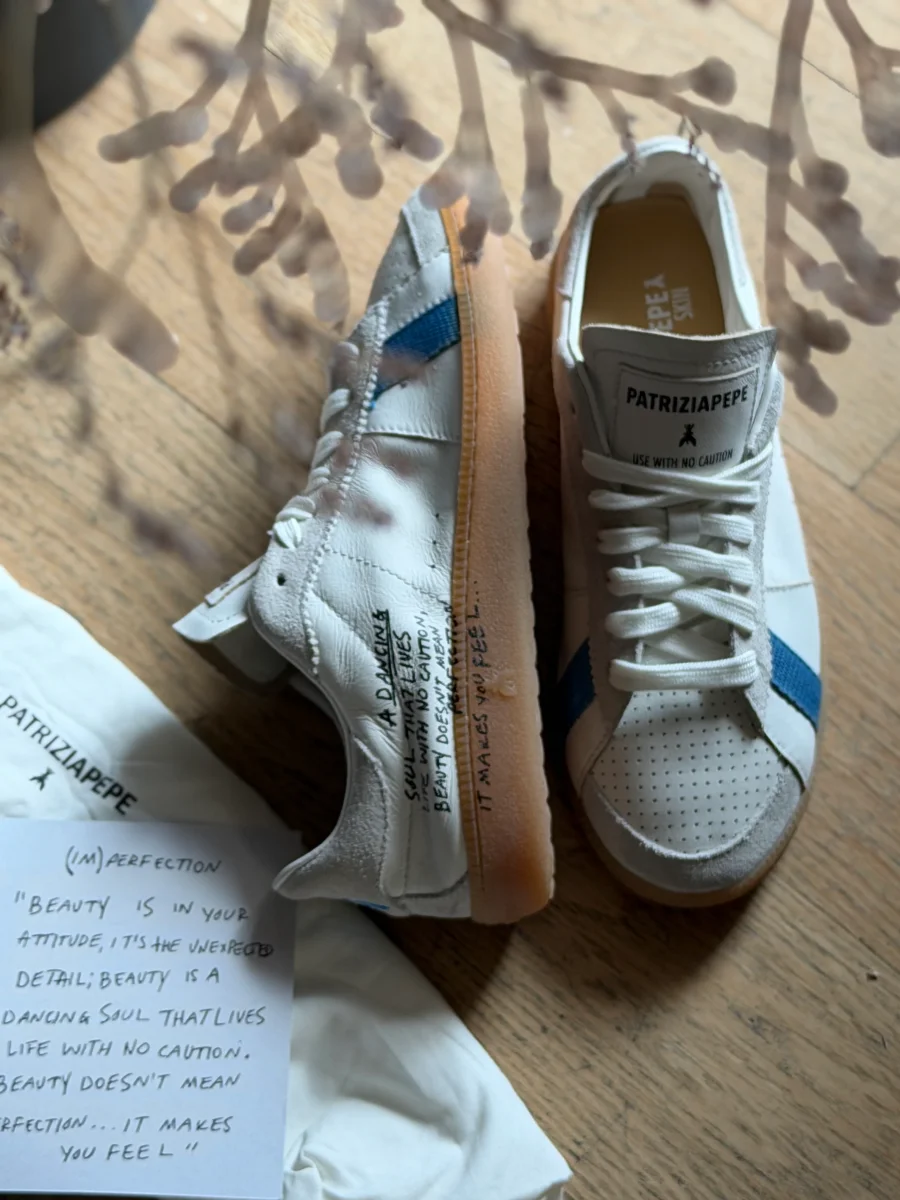 Skin sneakers White-blue - immagine 4