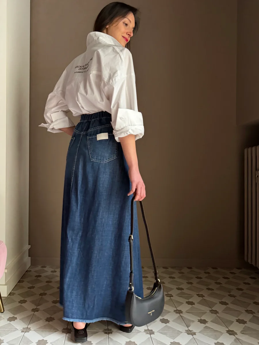 Gonna in denim Noumeno Concept - immagine 7