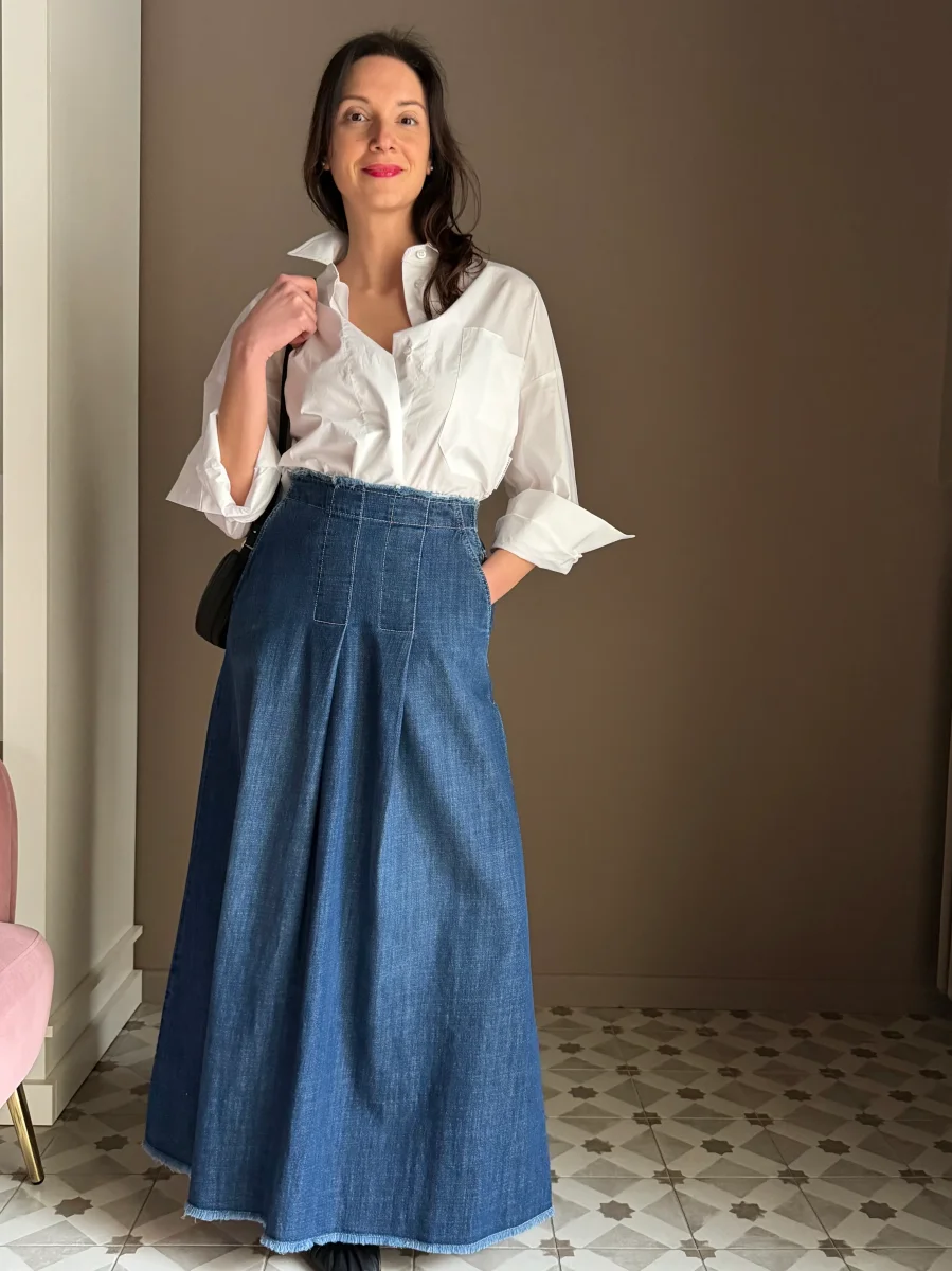 Gonna in denim Noumeno Concept - immagine 2