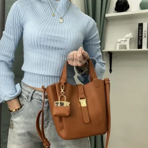 Borsa a Mano Donna “Mamma e Figlia” con Charm – Media Misura
