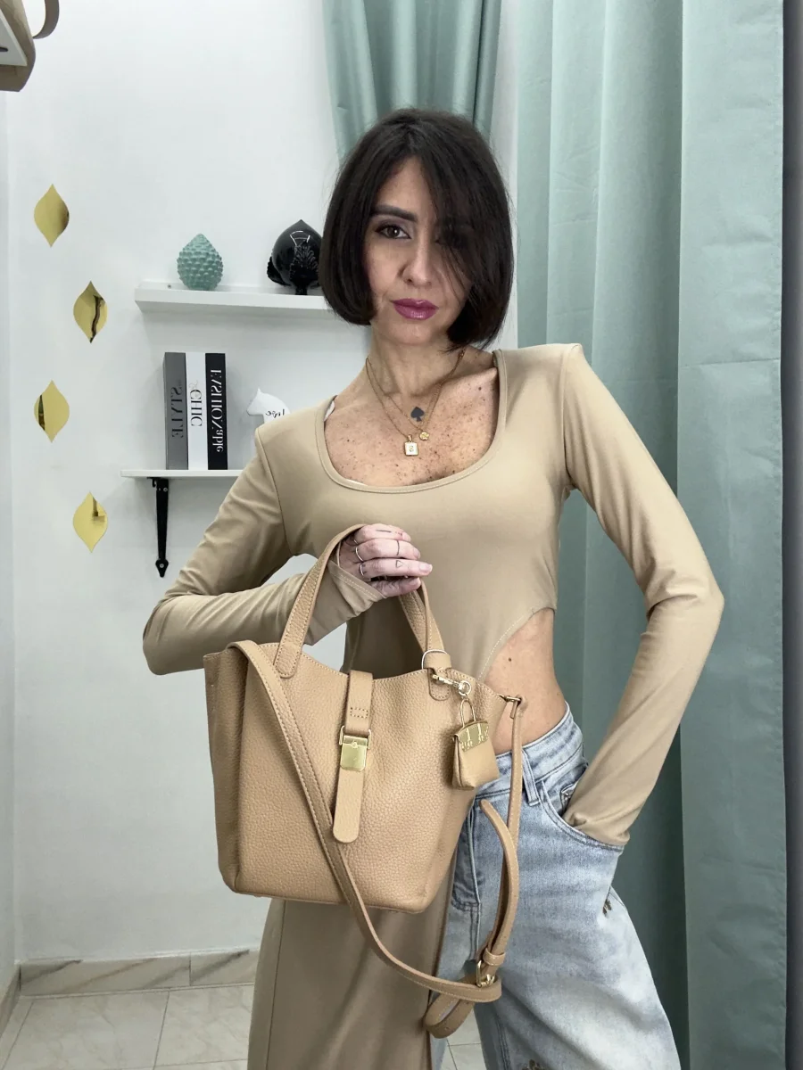 Borsa a Mano Donna “Mamma e Figlia” con Charm – Media Misura