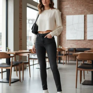 Jeans Skinny Vita Alta