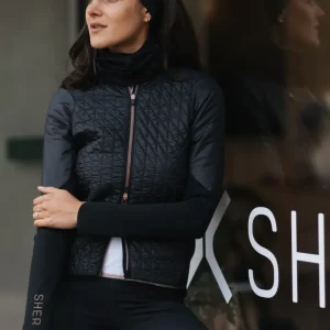 Giacca Isolante da Ciclismo e Montagna Donna Lunare Nera