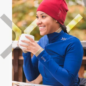 Berretto Invernale Da Donna Neve Rosso Persiano