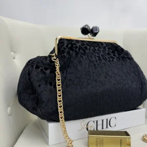 Clutch Maxi in Stoffa con Dettagli in Ciniglia – Fantasie Floreali, Maculate e Tropicali