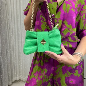 Borsa a fiocco in vera pelle