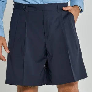 Bermuda Cinta Lunga con Passanti Blu Napoli