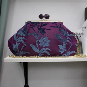 Clutch Maxi in Stoffa con Dettagli in Ciniglia – Fantasie Floreali, Maculate e Tropicali
