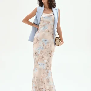 Abito Lungo Sottoveste stampa Acquerello