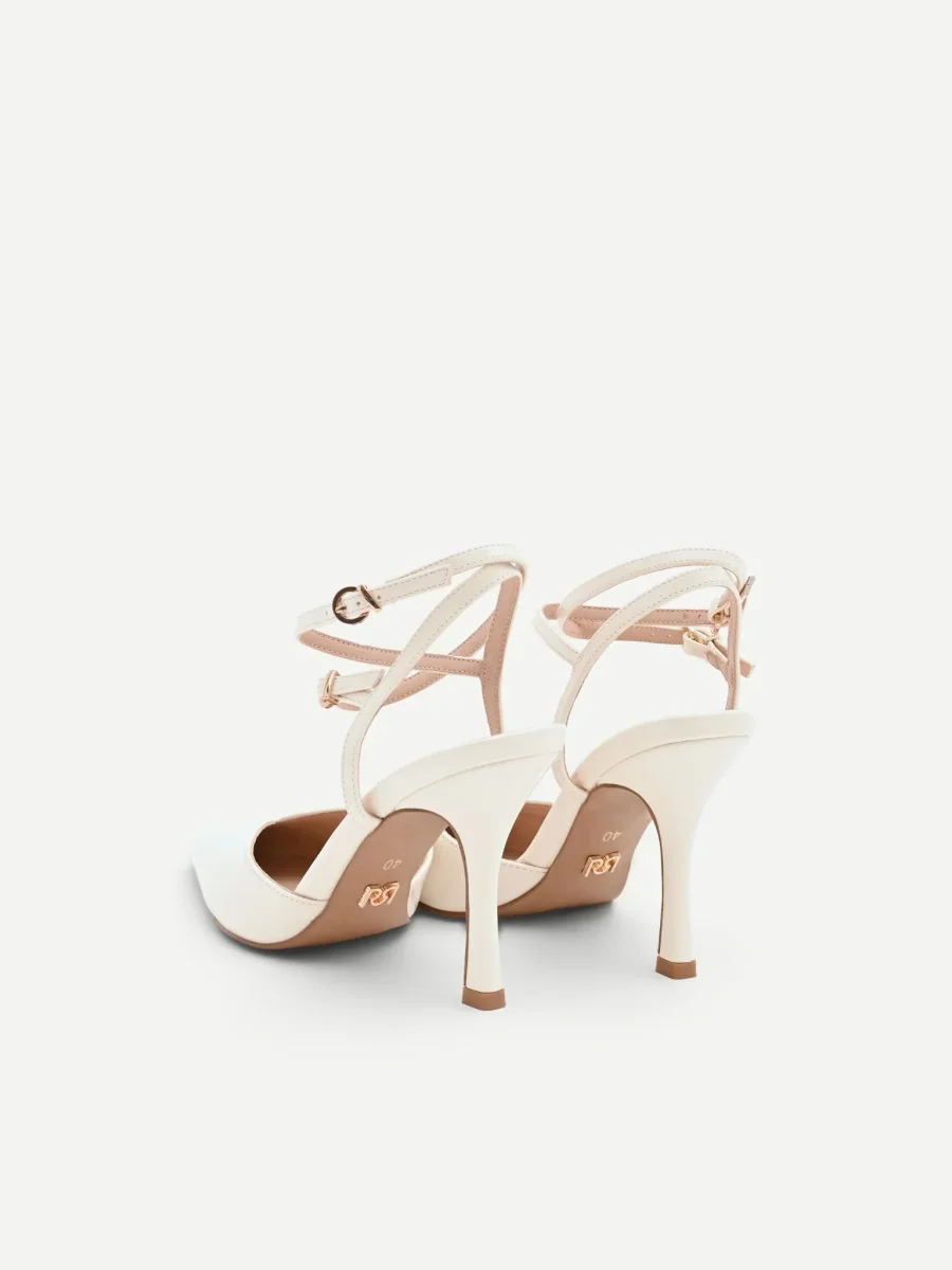 Décolleté Beige Effetto Vernice con Laccetti - immagine 4