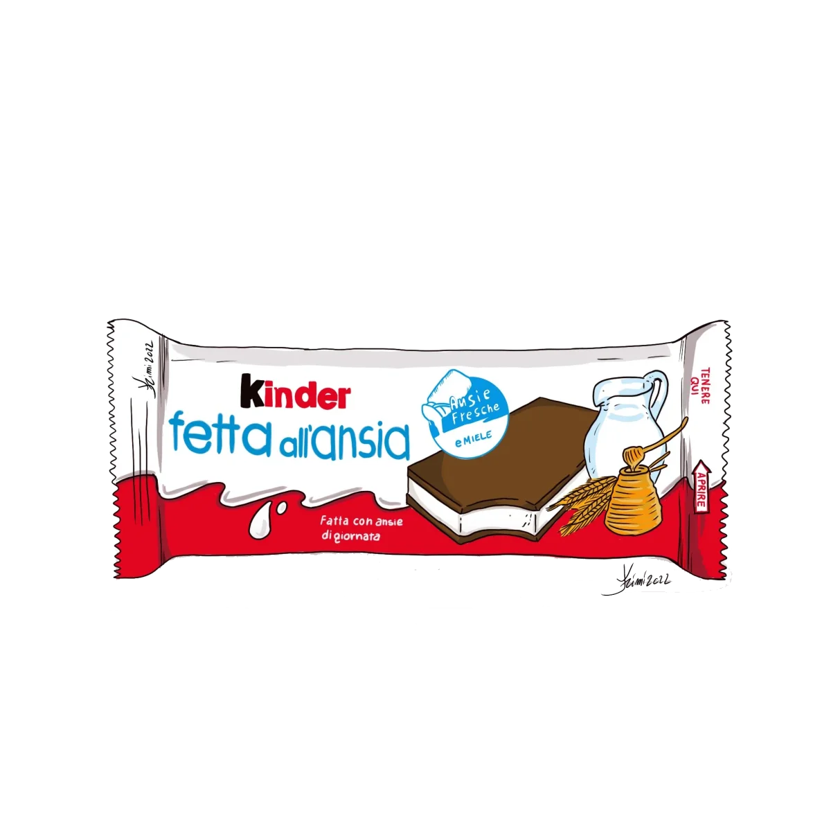 Tazza Fetta all'Ansia - di Kimi 85 - immagine 3