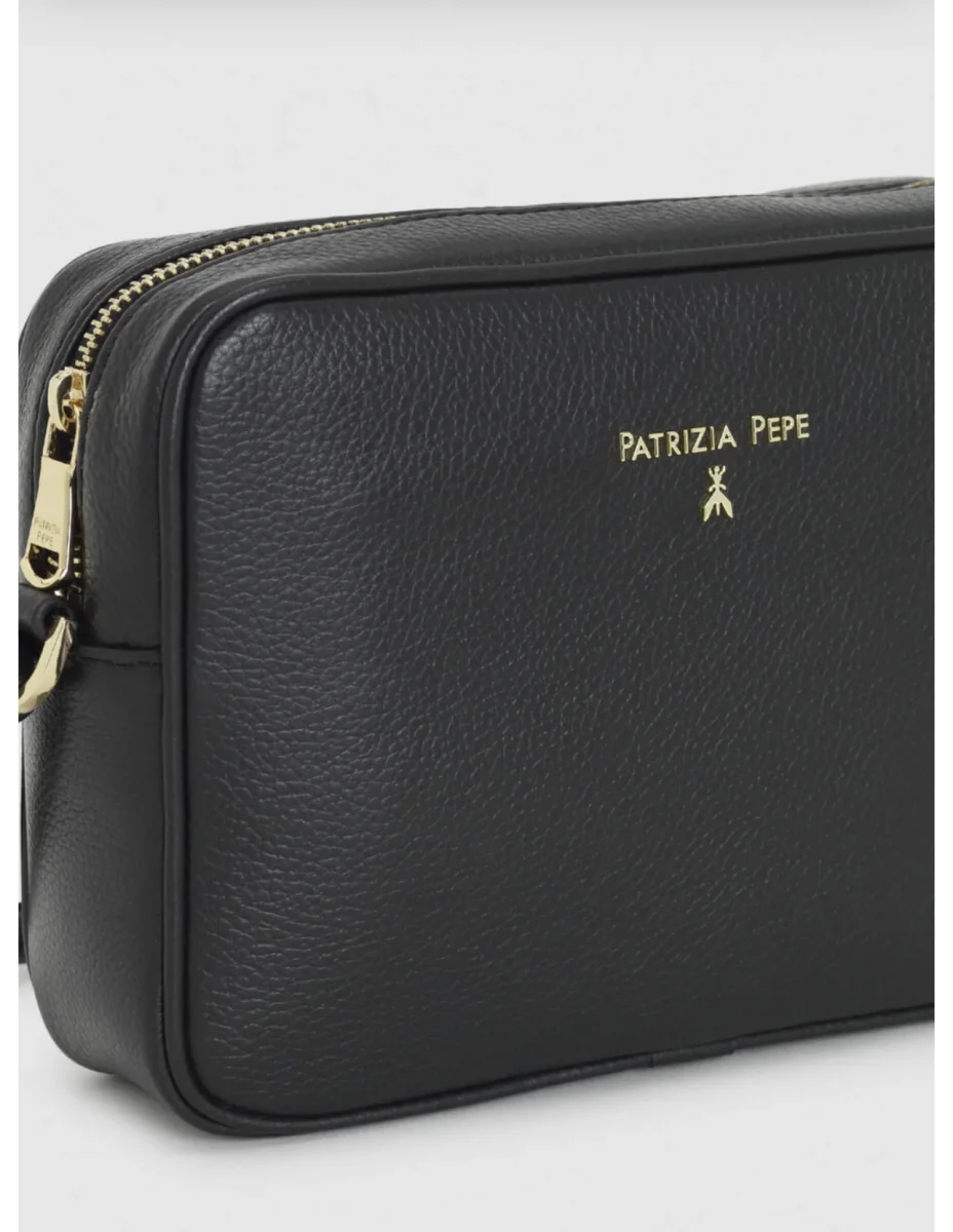 Borsa Tracolla in pelle martellata nera - immagine 6