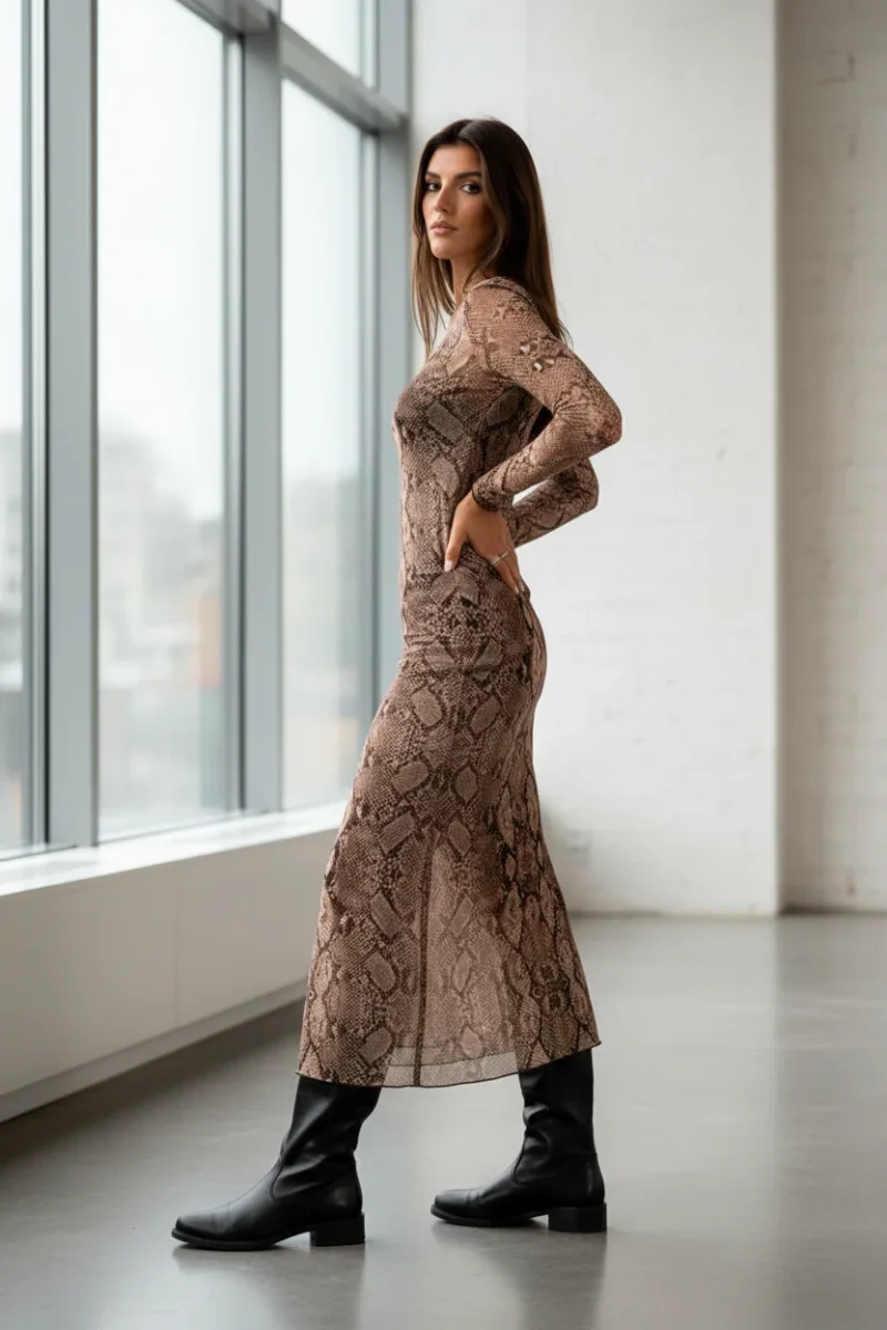 Abito Lungo Fantasia