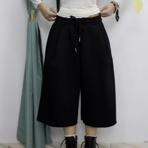 Jorts Tuta Felpato Ballon FONDO A TAGLIO VIVO – Shorts Invernali Morbidi e Comodi con Culisse