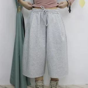 Jorts Tuta Felpato Ballon FONDO A TAGLIO VIVO – Shorts Invernali Morbidi e Comodi con Culisse