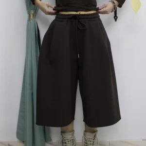 Jorts Tuta Felpato Ballon FONDO A TAGLIO VIVO – Shorts Invernali Morbidi e Comodi con Culisse