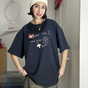 T-Shirt Comfy Casual Teddy con Ricamo e Applicazioni – Collezione Teddy