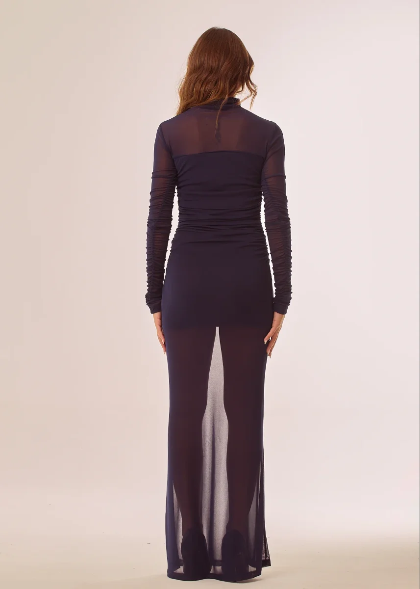 Abito lungo in mesh - immagine 4