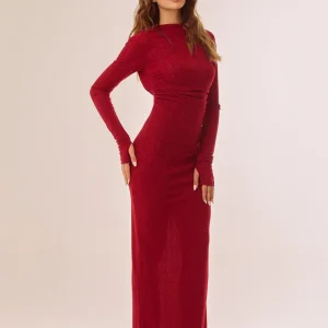 Abito lungo in lurex