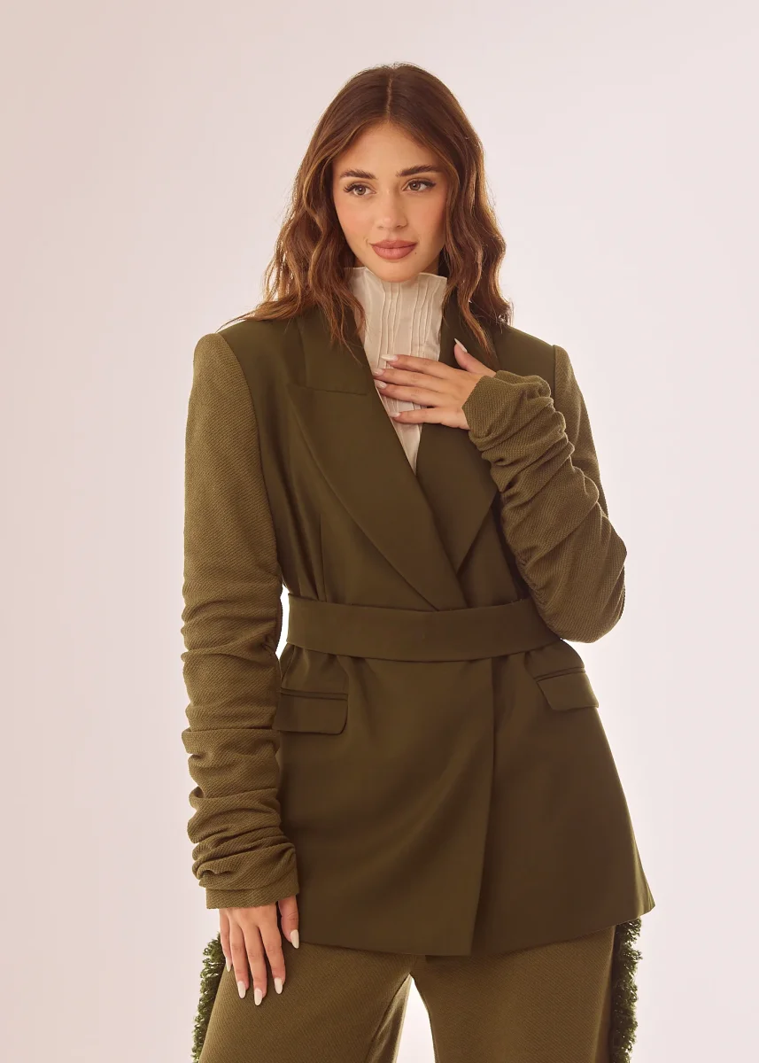 Giacca a doppio tessuto