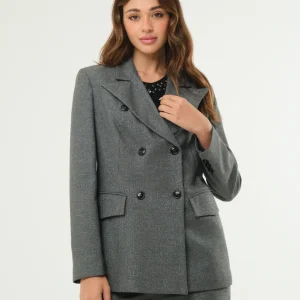 Giacca doppiopetto sale e pepe