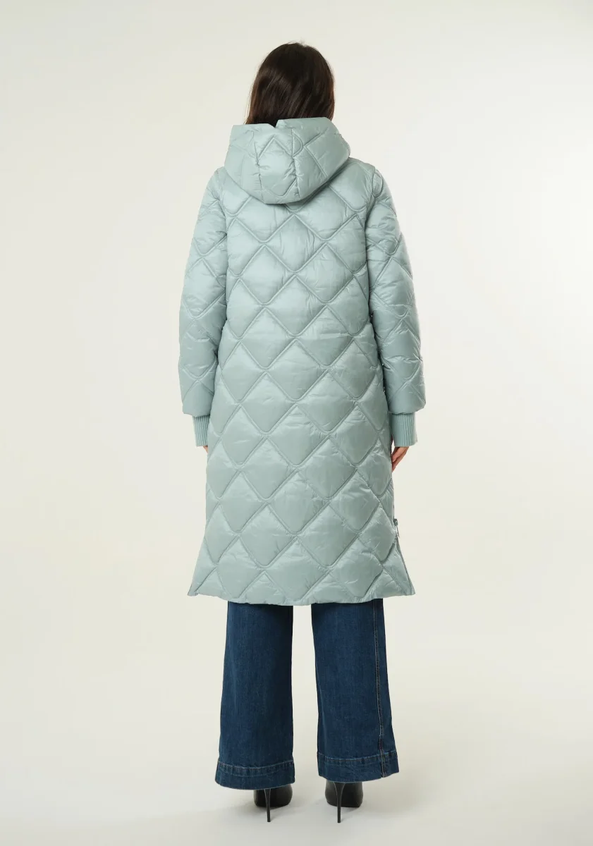 Piumino lungo con polsino a guanto - immagine 5