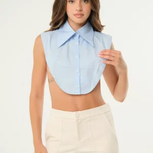 Collo a camicia removibile